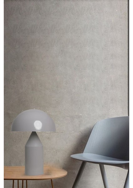 Şık Gri Masa Lambası, Modern Tasarım, Dekoratif Metal Abajur, Çalışma Odası Aydınlatması modelleri