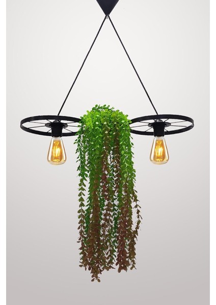 Siyah Metal Bisiklet Tekerlek Sarkıt Avize, Rustik Dekorasyon Için Ideal Seçim indirimleri