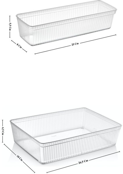 Beyaz 8'li Modüler Kaşıklık Seti, Mutfak Düzenleyici, Çekmece Içi Organizer fiyatları