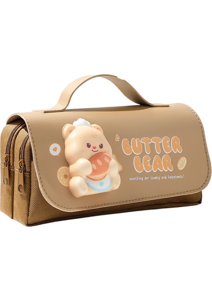 Kalem Çantası Ekstra Büyük Kapasiteli Kırtasiye Kutusu Sevimli Çocuk Kırtasiye Çantası (Yurt Dışından)