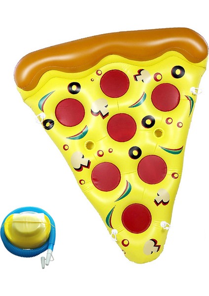Pizza Yüzer Sıra Şişme Pvc Yetişkin Su Şezlong Kraliçe Kalınlaştırılmış Eğlence Yüzer Yatak (Yurt Dışından)