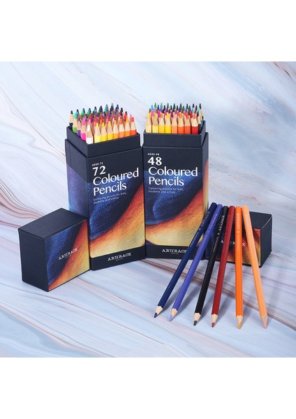 12/18/24/36/48/72 Renkli Yağlı Boya Kalemleri Seti Ahşap Profesyonel Sanatçı Resim Çizim Eskiz Sanat Tasarım Öğrenci Malzemeleri (Yurt Dışından) fiyatları