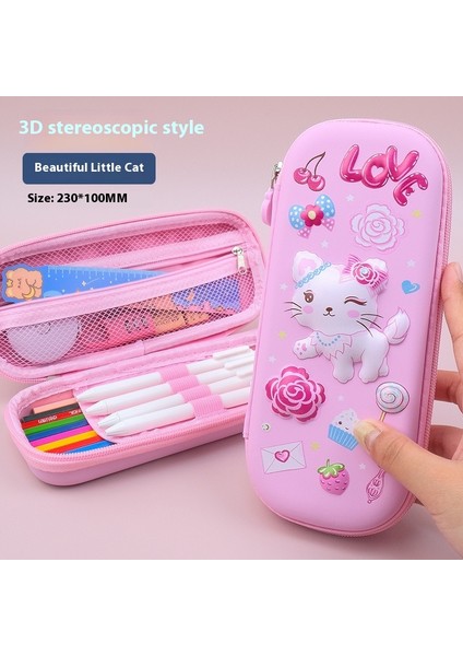 3D Üç Boyutlu Kırtasiye Kutusu Kalem Kutusu Büyük Kapasiteli Kire Dalı Okul Kalem Kutusu (Yurt Dışından)