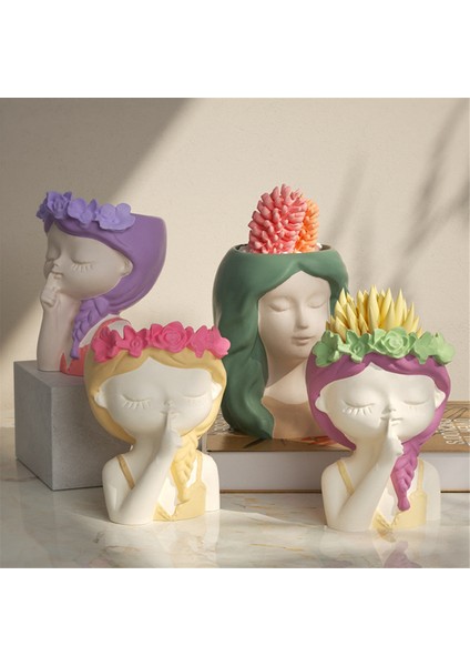 3 Adet Saksı Silikon Kalıp Kendin Yap El Yapımı El Sanatları Dekorasyon Vazo Kalıbı Beton Reçine Alçı Mum Kristal Epoksi Kalıp (Yurt Dışından) modelleri