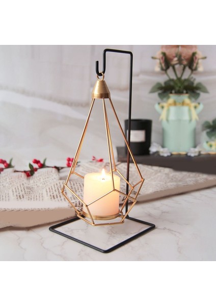 Demir Askılı Mumluk, Siyah Demir Ayaklı Geometrik Askılı Mumluk, Lüks Romantik Mumluk Dekoru (Yurt Dışından) modelleri