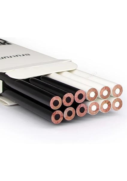 Sanatçılar ve Yeni Başlayanlar Için 12 Adet Siyah Beyaz Renkli Kalemler Kalıcı Renkli Çizim Kalemi Yağ Bazlı Ahşap Renkli Kalemler Sanat Okulu (Yurt Dışından) fiyatları