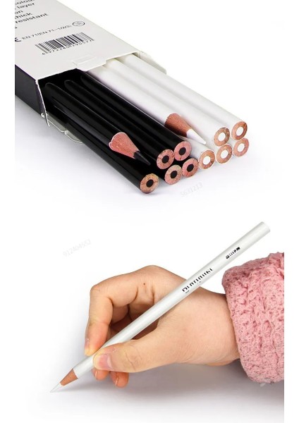 Sanatçılar ve Yeni Başlayanlar Için 12 Adet Siyah Beyaz Renkli Kalemler Kalıcı Renkli Çizim Kalemi Yağ Bazlı Ahşap Renkli Kalemler Sanat Okulu (Yurt Dışından) fırsatları