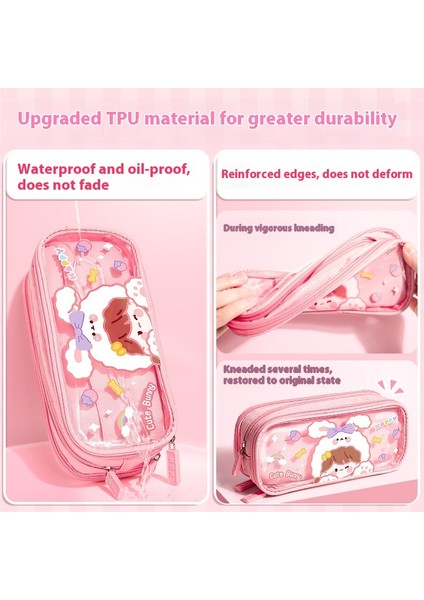 Öğrenci Büyük Kapasiteli Kalem Çantası Çok Katmanlı Kırtasiye Saklama Kalem Kutusu (Yurt Dışından) fırsatları