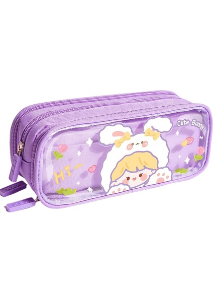 Öğrenci Büyük Kapasiteli Kalem Çantası Çok Katmanlı Kırtasiye Saklama Kalem Kutusu (Yurt Dışından)