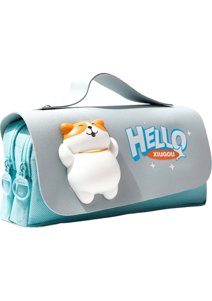 Kalem Çantası Ekstra Büyük Kapasiteli Kırtasiye Kutusu Sevimli Çocuk Kırtasiye Çantası (Yurt Dışından)
