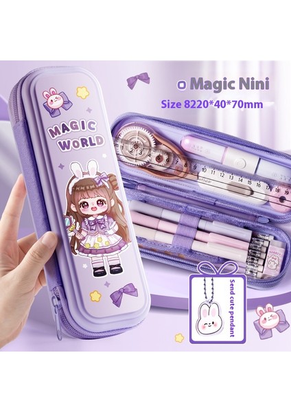Karikatür Kırtasiye Kutusu Çocuk Kalem Kutusu Büyük Kapasiteli (Yurt Dışından)