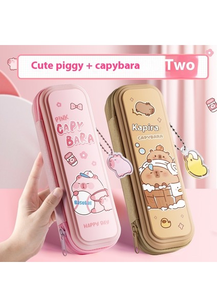 Karikatür Kırtasiye Kutusu Çocuk Kalem Kutusu Büyük Kapasiteli (Yurt Dışından)