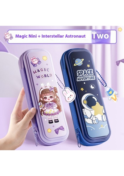 Karikatür Kırtasiye Kutusu Çocuk Kalem Kutusu Büyük Kapasiteli (Yurt Dışından)