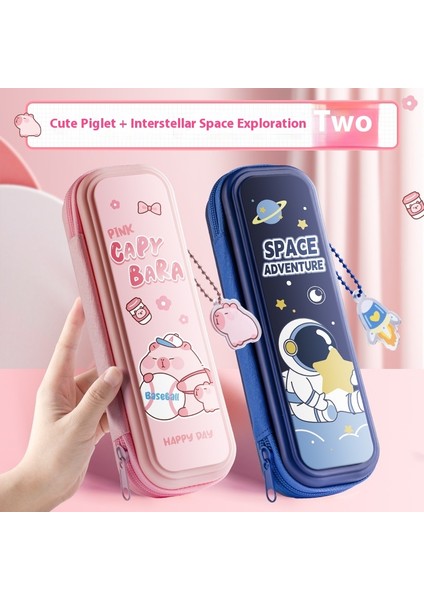 Karikatür Kırtasiye Kutusu Çocuk Kalem Kutusu Büyük Kapasiteli (Yurt Dışından)