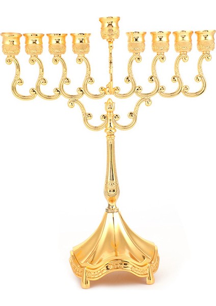 Mumluk, Zarif ve Lüks Masa Dekorasyonu, Mum Işığında Akşam Yemeği Mumluğu, Altın (Yurt Dışından)