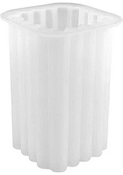 Kendin Yap Mumluk Yapımı Aromaterapi Mum Kalıbı El Yapımı Silikon Mum Kalıbı Kare Çizgili Mum Kalıbı (Yurt Dışından)