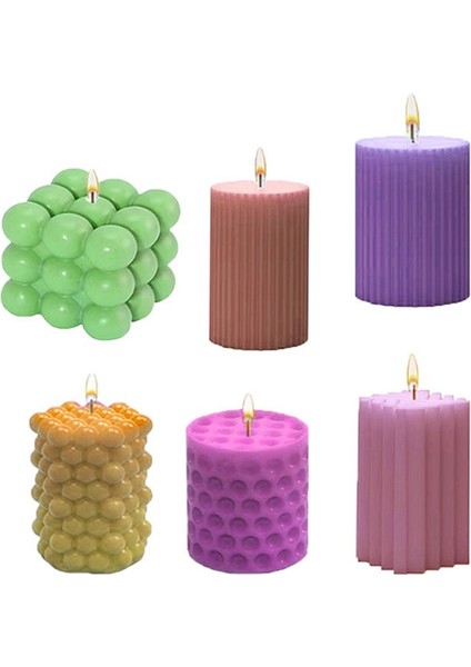 Kendin Yap Mumluk Yapımı Aromaterapi Mum Kalıbı El Yapımı Silikon Mum Kalıbı Kare Çizgili Mum Kalıbı (Yurt Dışından) fırsatları