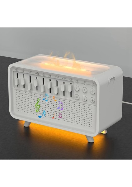 Beyaz Gürültü Makinesi Difüzör Hava Aroma Difüzör Nemlendirici 8 Beyaz Gürültü Ayarlanabilir, Gece Lambası, Bluetooth Hoparlör (Yurt Dışından) modelleri