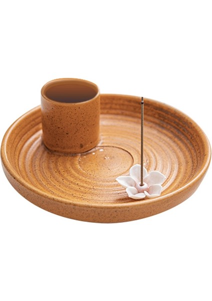 Turuncu Tütsülük, Seramik Tütsülük, Kokulu Ahşap Stand, Basit, Modern Terakota Tütsü Brülörü Adaçayı Tutucu (Yurt Dışından) fiyatları