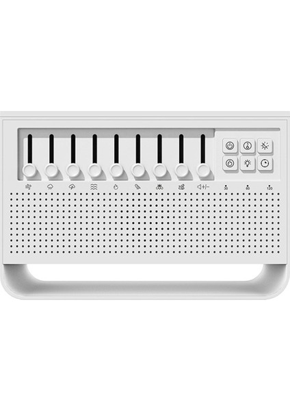 8 Çeşit Beyaz Gürültü Uyku Müziğine Sahip Bluetooth Hoparlör 200ML Aromaterapi Hava Nemlendirici Simülasyonu Alev Gece Lambası (Yurt Dışından)