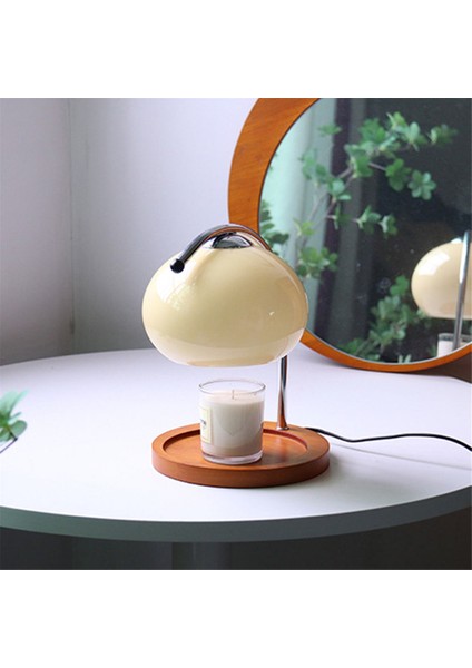 Retro Cam Mum Isıtıcı Lambası Kısılabilir Aromaterapi Mum Lambası Başucu Lambası Çalışma Odası Ofis Ev Dekorasyonu Ab Fişi (Yurt Dışından) fiyatları