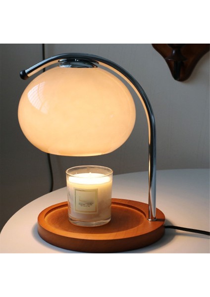 Retro Cam Mum Isıtıcı Lambası Kısılabilir Aromaterapi Mum Lambası Başucu Lambası Çalışma Odası Ofis Ev Dekorasyonu Ab Fişi (Yurt Dışından) fırsatları