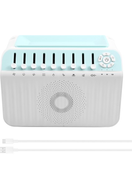 Taşınabilir Doğa Sesi Bluetooth Hoparlör Beyaz Gürültü Gece Lambası Nemlendirici Makinesi 8 Ortam Sesi ile Hıfı Ses (Yurt Dışından)