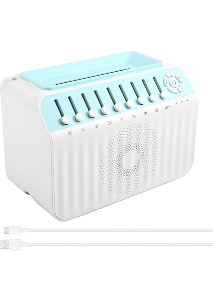 Taşınabilir Doğa Sesi Bluetooth Hoparlör Beyaz Gürültü Gece Lambası Nemlendirici Makinesi 8 Ortam Sesi ile Hıfı Ses (Yurt Dışından) modelleri