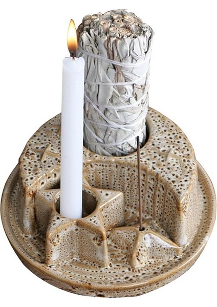 4'ü 1 Arada Mumluk Süsleri Mum Işığı Akşam Yemeği Aksesuarları Işık Lüks Seramik Mum Lambası Yemek Masası Mumluğu (Yurt Dışından) modelleri