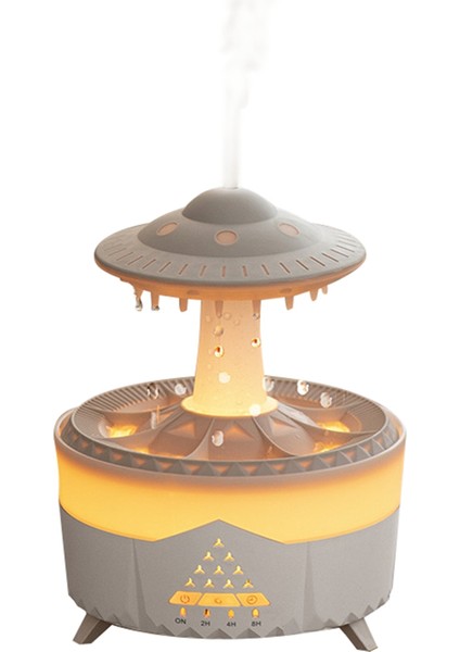 Ufo Su Damlası Aromaterapi Makinesi Ev Tipi Büyük Sis Masaüstü Sessiz Kontrollü Temel Difüzör Abd Fişi Beyaz (Yurt Dışından)