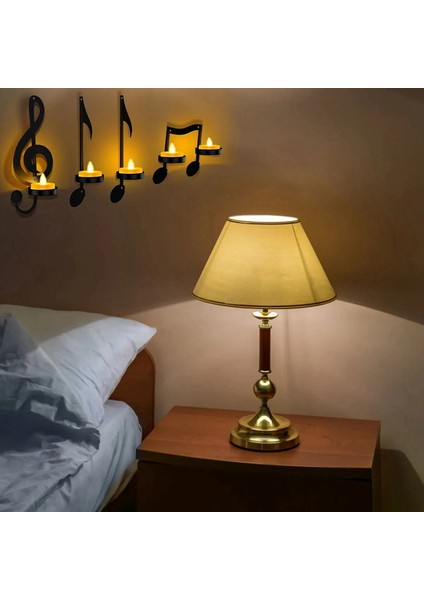 Parça Müzik Notası Mumluk Siyah Müzik Notası Duvar Apliği Vintage Sanat Müzik Notası Tarzı Mumluklar Demir (Yurt Dışından) indirimleri