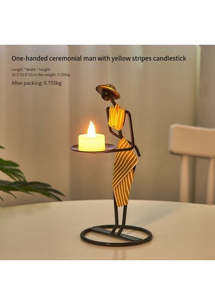 Vintage Demir Şamdan Dekorasyonu Nordic Light Lüks Mum Işığı Akşam Yemeği Romantik Küçük Dekorasyon, B (Yurt Dışından) indirimleri