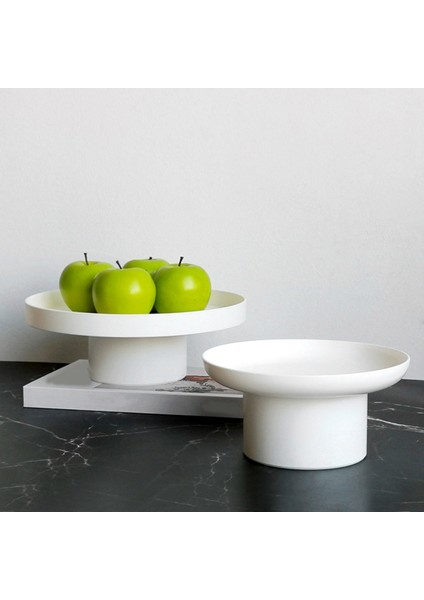 Abs Meyve Parfüm Kozmetik Tepsi Siyah Beyaz Yuvarlak Dekoratif Tepsi Düzenleyici Ev Dekorasyon Panosu Basit Saklama Panosu (Yurt Dışından) fırsatları