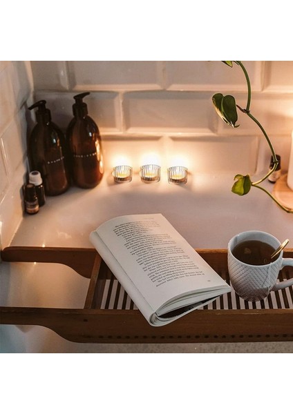 24'lü Şeffaf Çay Işığı Mumluk Seti Masa Ortası, Düğün, Doğum Günü Partisi ve Ev Için Cam Çay Işığı Mumluk (Yurt Dışından) modelleri