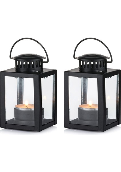 Mum Fenerleri, Bahçe Fenerleri, 2 Adet Vintage Tarzı Asılı Küçük Çay Işığı Mum Fenerleri, Çay Işığı Tutucuları (Yurt Dışından) fiyatları