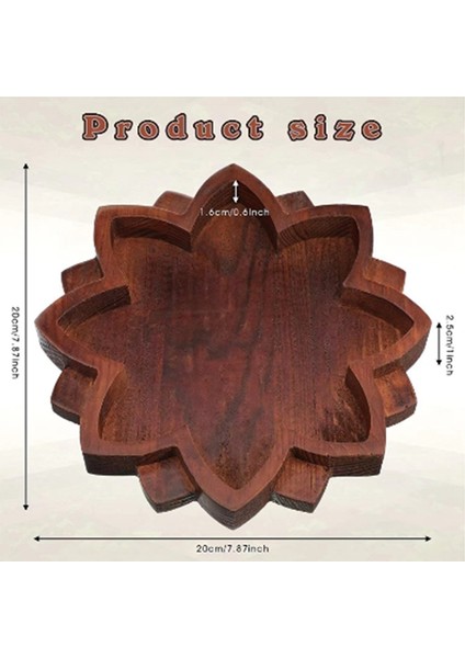 Lotus Kristal Tepsi Ahşap Lotus Şeklinde Kristal Sergileme Tepsisi Retro Mücevher Esansiyel Yağı Kristal Saklama Kutusu (Yurt Dışından) fırsatları