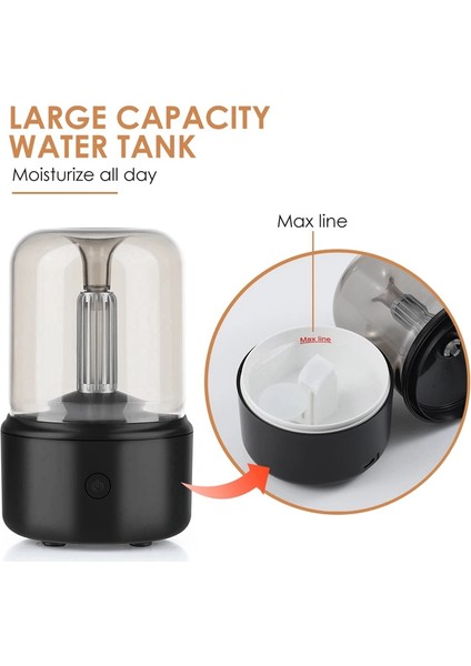 Taşınabilir Mini Aroma Difüzör USB Hava Nemlendirici Esansiyel Yağ Gece Lambası Soğuk Sis Makinesi Spreyi Ev Kullanımı Için Hediye, A (Yurt Dışından) indirimleri