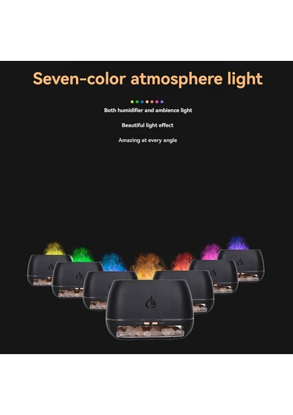 Kaya Kokusu Difüzörü Kaya Lambası USB Hava Nemlendiricisi 3D Alev Difüzörü Esansiyel Yağ Difüzörü Aromaterapi Hava Tazeleyici (Yurt Dışından) modelleri