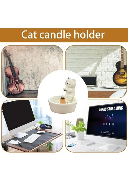 Kedi Isıtıcı Pati Mumluk Kedi Konisi Tütsü Brülörü Tütsü Tepsisi Seramik Tütsü Konisi Tutucu Çubuk Tütsü Tutucu (Yurt Dışından) modelleri