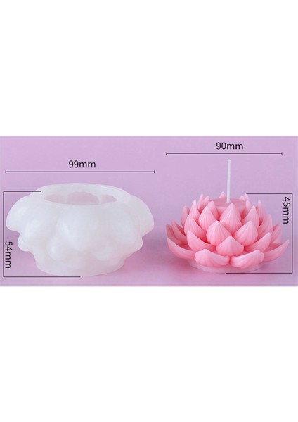 Simülasyon Lotus Mum Silikon Kalıp Çiçek Sabunu Koku Süsleri Yapımı Çikolatalı Kek Dekoru Hediyesi (Yurt Dışından) modelleri