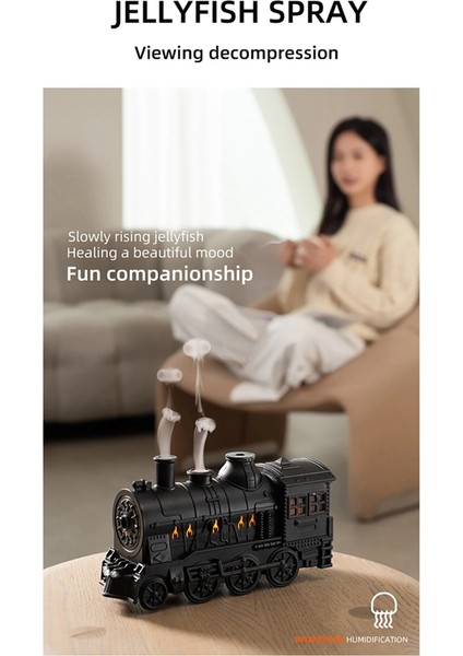 Tren Aromaterapi Difüzörleri Hava Nemlendirici Sis Makinesi Koku Esansiyel Yağ Retro Difüzörü Uzaktan Kumanda Ab Fişi (Yurt Dışından) indirimleri