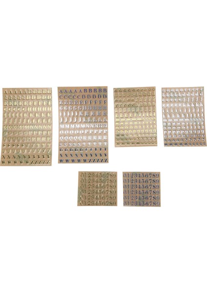6 Yaprak Küçük 0,12 Inç Alfabe Rakam Çıkartmaları Simli Alaşımlı Kendinden Yapışkanlı Harf Çıkartmaları Altın/gümüş (3 Mm) (Yurt Dışından) fiyatları