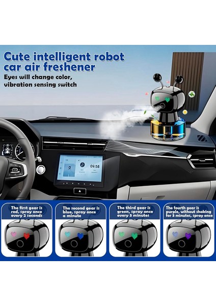 Akıllı Moda Sevimli Robot Araba Hava Temizleyici Araba Süsleri Ev Ofis Aromaterapi Makinesi (Yurt Dışından) indirimleri