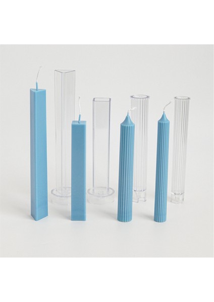 Üçgen Uzun Çubuk Mum Plastik Kalıp Dıy Ev Yapımı Aromaterapi Mumları Yapım Kiti Pc Kalıp A (Yurt Dışından) fiyatları