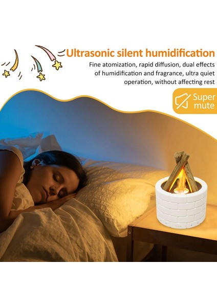 Simülasyon Alev Difüzörü Kamp Ateşi Nemlendiricisi Difüzör Koku Ofis Ev Alev Nemlendirici Aromaterapi Makinesi (Yurt Dışından) modelleri