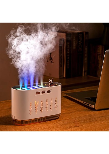 Sesle Kontrol Edilen Hava Nemlendirici, Dinamik Renkli Beş Delikli Spreyli Sessiz Yatak Odası Aromaterapi Cihazı (Yurt Dışından) indirimleri