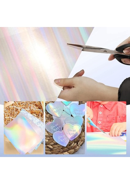 27 Yaprak Holografik Kart Stok, 8 x 12 Inç Metalik Simli Parlak Aynalı Kağıt 250 Gsm/92 Lb Sanat ve El Sanatları Için (Yurt Dışından) modelleri