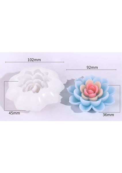 Simülasyon Lotus Mum Silikon Kalıp Çiçek Sabunu Koku Süsleri Yapımı Çikolatalı Kek Dekoru Hediyesi (Yurt Dışından) indirimleri