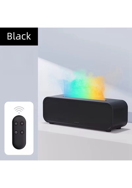 7 Renkli Işık Simülasyonlu Alev Aromaterapi Makinesi Uzaktan Kumandalı Zamanlama Sessiz Nemlendirme Ev Parfüm Difüzörü (Yurt Dışından) modelleri