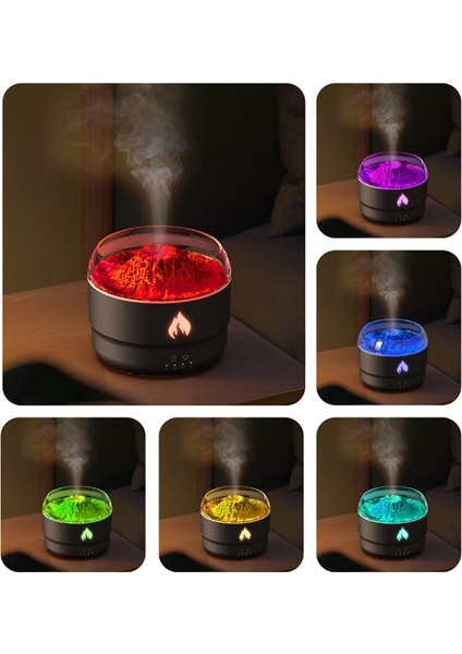 1h 2h 5h Zamanlayıcılı Ultrasonik Nemlendiricili Esansiyel Yağ Difüzörü Ev Kokusu, Eve Taşınma Spa Bebek Odası Siyah (Yurt Dışından) indirimleri